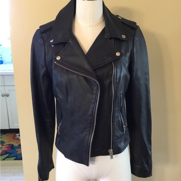 Lamarque softest leather and fully lined motorcycle jacket. - Picture 2 of 4